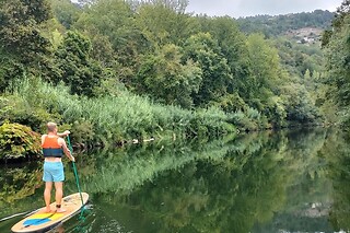Passeio de stand up paddle pelo rio Paiva para 1 com a Supbuddypt em Souselo (Viseu)