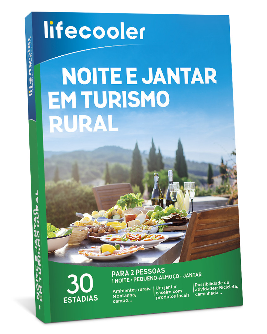 Noite e jantar em turismo rural
