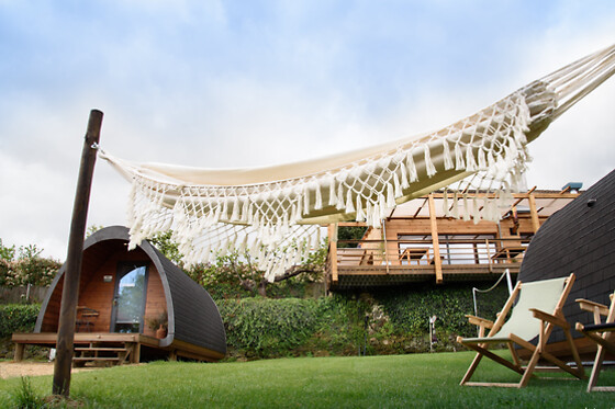 Uma noite com pequeno-almoço para 2 num Bungalow luxuoso | Glamping Hills em Bragança