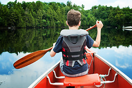 Canoë en terre d'allier