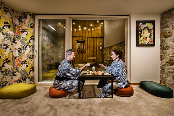 Uma noite com pequeno-almoço para 2 no único hotel típico japonês em Portugal | Viseu Ryokan